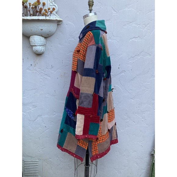 LADY LANCASTER The Market Jacket Coat Vintage Quilt Handmade Wearable Art - Picture 8 of 16